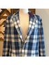 Ralph Lauren Collection Plaid Blue White Blazer Size 12 - photo 4