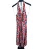 Chetta B Floral Multi Color Orange Brown Cocktail Dress Size 8 - photo 1