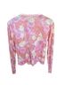 Agnes B. Floral Pink Cardigan Size 8 - photo 2