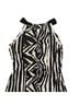 Chico's Zebra Print Black White Casual Dress Size 10 - photo 7