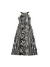 Chico's Zebra Print Black White Casual Dress Size 10 - photo 2