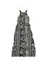 Chico's Zebra Print Black White Casual Dress Size 10 - photo 1