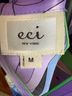 ECI Graphic Multi Color Purple Blue Sleeveless Blouse Size M - photo 4