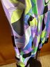ECI Graphic Multi Color Purple Blue Sleeveless Blouse Size M - photo 5