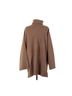 Joseph Stripes Solid Brown Tan Turtleneck Sweater Size L - photo 2