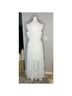 Sau Lee 100% Polyester White Cocktail Dress Size 10 - photo 8