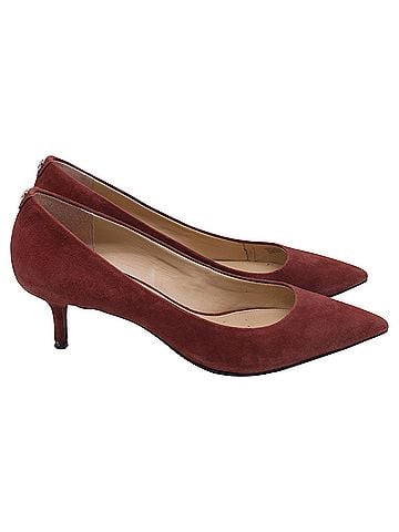 Michael Kors Michael Michael Kors Pointed Pumps in Red Suede (view 1)