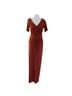 BHLDN Red Orange Cocktail Dress Size 4 - photo 1