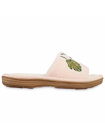 Isotoner Women's Microterry Staycation Slide With Enhanced Heel Cushion - Size: 6-7 (view 1)