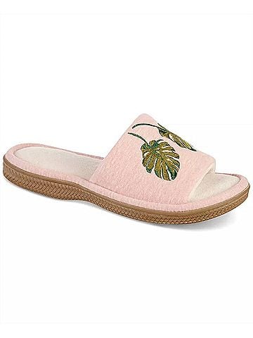 Isotoner Women's Microterry Staycation Slide With Enhanced Heel Cushion - Size: 6-7 (view 2)