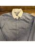 Coach 100% Cotton Solid Blue White Long Sleeve Button-Down Shirt Size 2 - photo 5