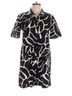 Gorman 100% Cotton Tropical Black White Jumpsuit Size 6 - photo 1