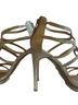 Talitha 100% Metallic Fiber Gold Silver Heels Size 10 - photo 2