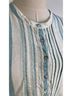 Faherty 100% Linen Stripes Blue White Casual Dress Size L - photo 5