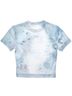 KITH 100% Polyester Tie-dye Blue White Gray Short Sleeve T-Shirt Size XS - photo 2