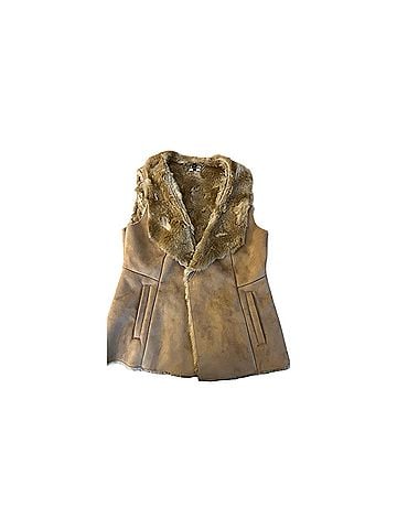 White House Black Market faux suede and faux fur vest Vest (view 1)