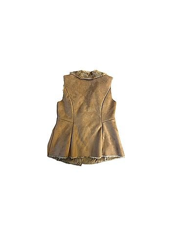 White House Black Market faux suede and faux fur vest Vest (view 2)