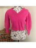 LoveShackFancy Pink Cashmere Pullover Sweater Size XS - photo 3