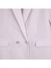 Mango Solid Pink Blazer Size XL - photo 4