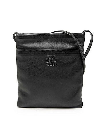 Loewe Loewe Anagram Crossbody Shoulder Bag/Pouch, Black Leather, Women's LOEWE (view 1)