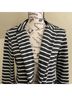 Xhilaration Stripes Gray White Blazer Size M - photo 4