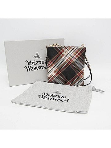 Vivienne Westwood Vivienne Westwood Derby Square 51160005 Women's PVC Shoulder Bag Brown (view 2)