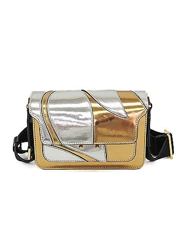 MARNI Marni Trunk Mini Bag Women's Leather Shoulder Bag Gold,Silver (view 1)