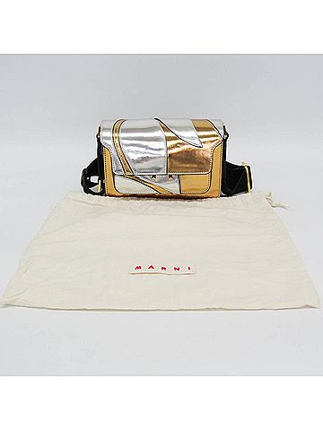 MARNI Marni Trunk Mini Bag Women's Leather Shoulder Bag Gold,Silver (view 2)