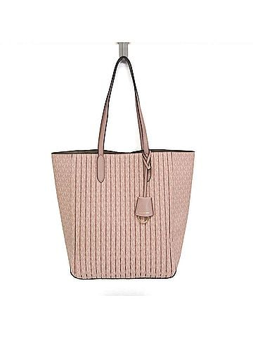 Michael Kors Michael Kors Sinclair Pleated Shopper Tote Large 30F1G5ST9V Women's PVC Tote Bag Pink (view 1)