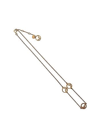 Fendi FENDI F is Fendi Necklace Metal Pendant Choker Rose Gold 62696 (view 1)