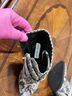Steve Madden Snake Print Black White Boots Size 7 - photo 3
