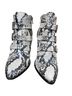 Steve Madden Snake Print Black White Boots Size 7 - photo 6