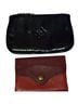 Fossil Black Red Leather Wallet One size - photo 1