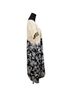 Citron Floral Black White Tan Casual Dress Size L - photo 5