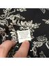 Citron Floral Black White Tan Casual Dress Size L - photo 6
