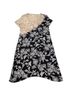 Citron Floral Black White Tan Casual Dress Size L - photo 7