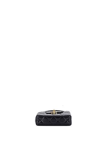 Chanel Kelly Top Handle Shopping Bag Quilted Shiny Aged Calfskin Nano (view 2)