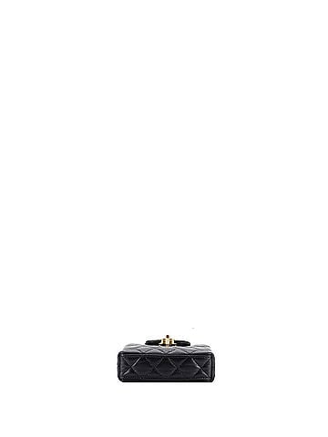 Chanel Kelly Top Handle Shopping Bag Quilted Shiny Aged Calfskin Nano (view 2)