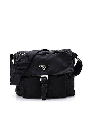 Prada Buckle Messenger Bag Tessuto Small (view 1)