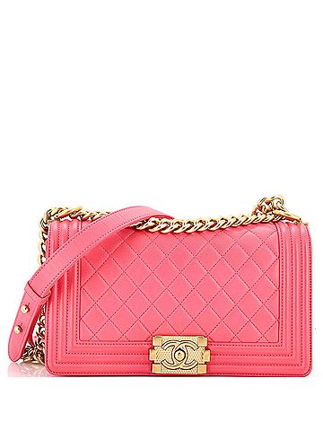 Chanel Boy Flap Bag Quilted Lambskin Old Medium (view 1)