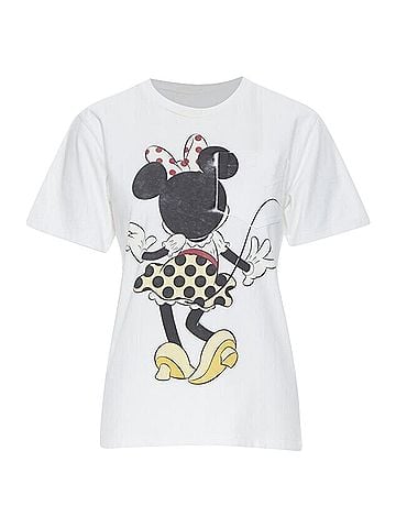 Victoria Beckham VICTORIA BECKHAM white Disney Minnie Mouse print short sleeve tshirt US2 (view 1)