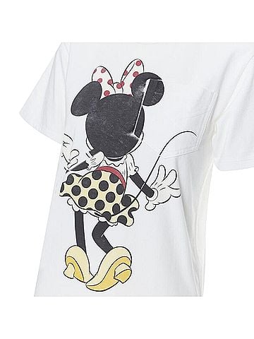 Victoria Beckham VICTORIA BECKHAM white Disney Minnie Mouse print short sleeve tshirt US2 (view 2)