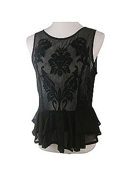 Blouse Guess Femme Noire – Col Roulé, Stretch, Dos Nu Effet Peek-a-boo – Taille S