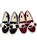 G.I.L.I. Black Burgundy Flats Size 8 1/2 - photo 1