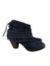 Naughty Monkey 100% Leather Blue Ankle Boots Size 8 1/2 - photo 1