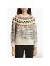 The Great. Fair Isle Gray Ivory Pullover Sweater Size 0 - photo 4