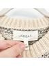 The Great. Fair Isle Gray Ivory Pullover Sweater Size 0 - photo 3
