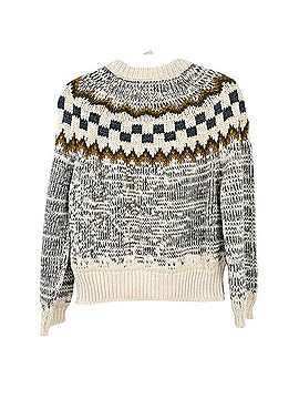 The Great. Fair Isle The Geo Check Alpaca Blend Sweater Pullover Sweater (view 2)