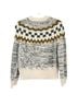 The Great. Fair Isle Gray Ivory Pullover Sweater Size 0 - photo 2