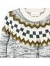 The Great. Fair Isle Gray Ivory Pullover Sweater Size 0 - photo 5
